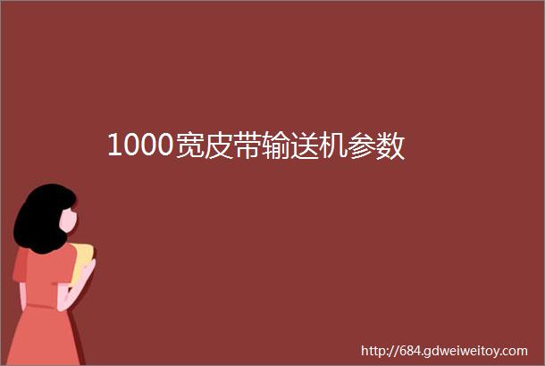 1000宽皮带输送机参数